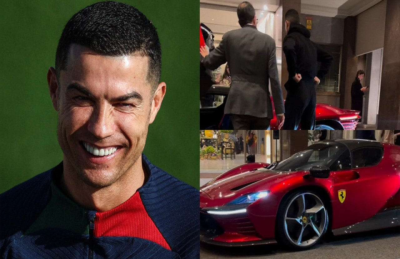Ronaldo milyonluq yeni lüks avtomobili ilə görüntüləndi - FOTO