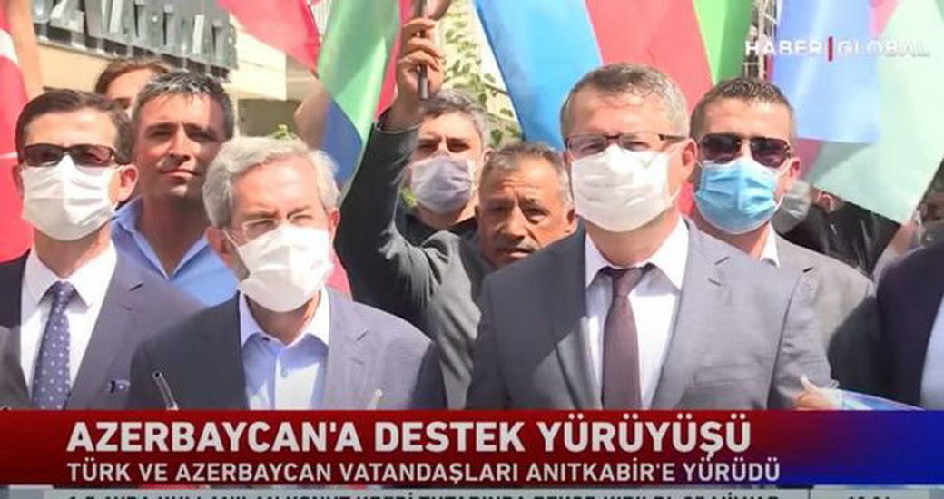 Azərbaycana dəstək yürüşü Türkiyə telekanalında - VİDEO