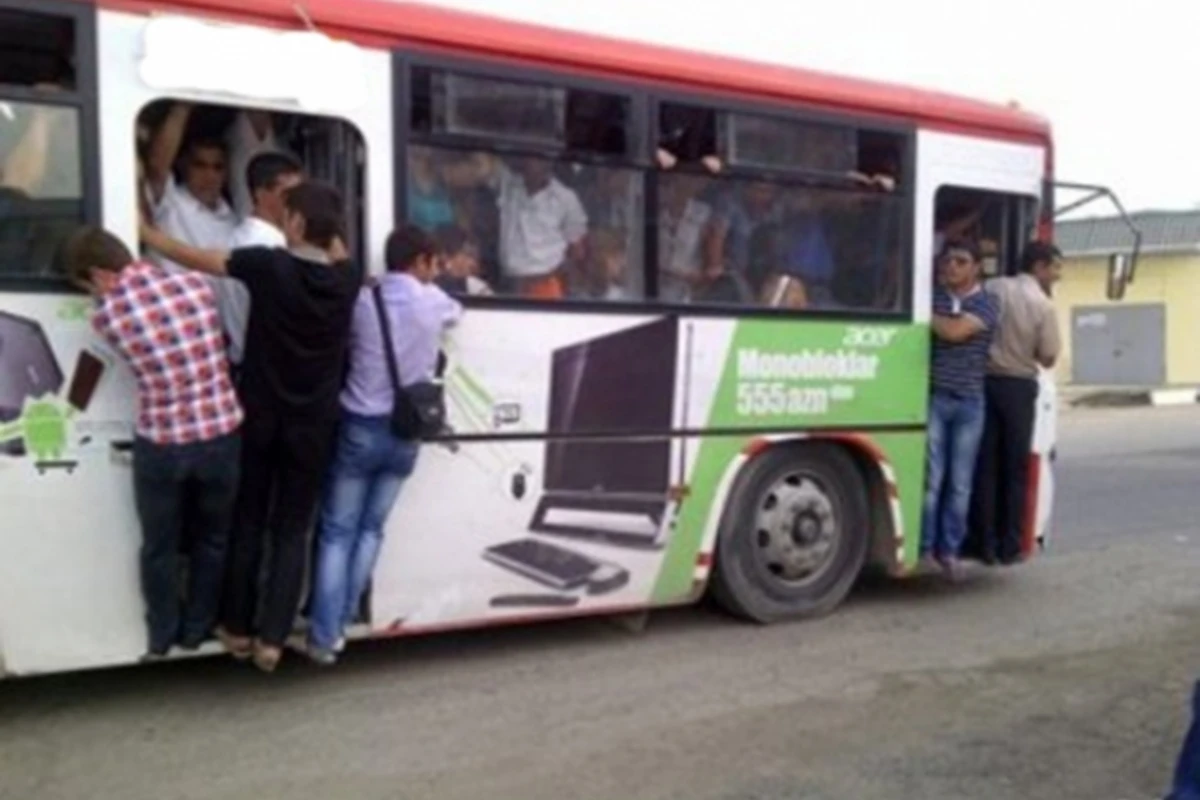 Bakıda sərnişin avtobusunda dəhşət yaşandı