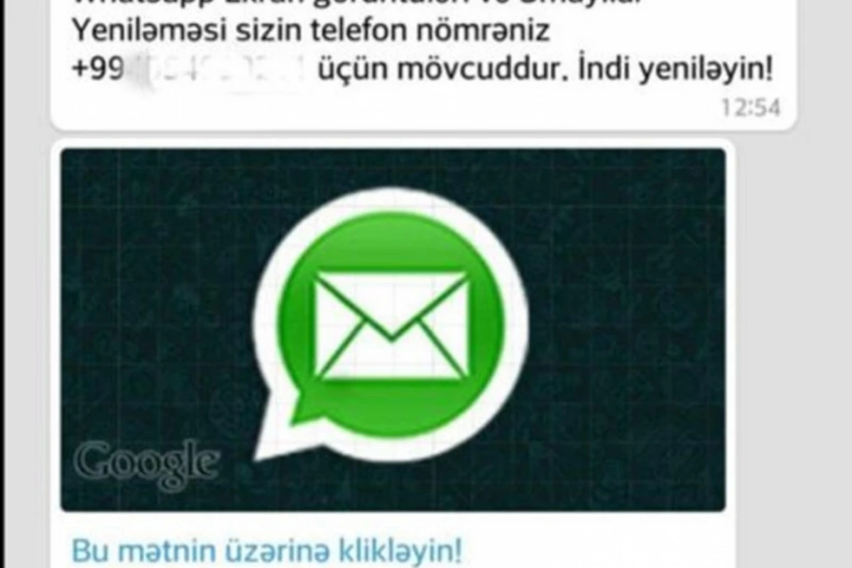 Diqqət: WhatsApp-da fırıldaqçılar var