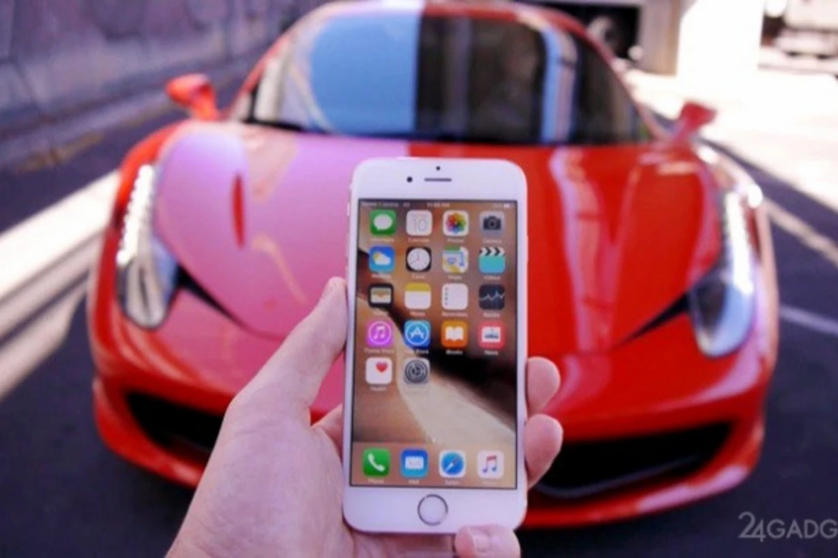 Ferrari iPhone 6Sin üzərindən keçdi (VİDEO)