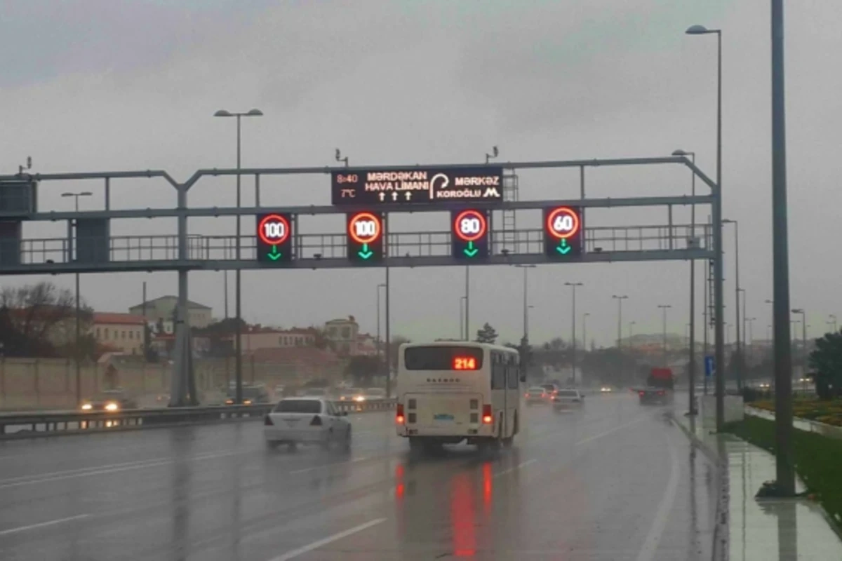 Bakıda iki yolda sürət həddi aşağı salındı (FOTO)