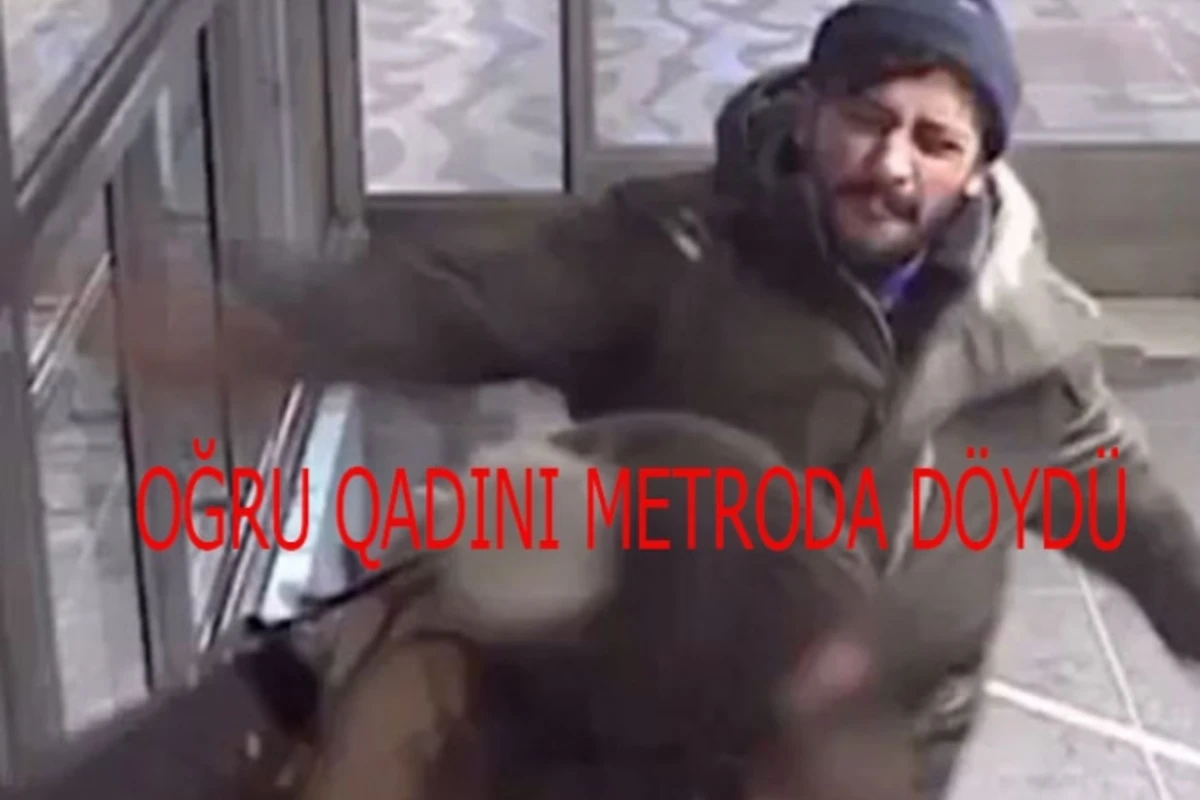 Metroda oğru qadını uşaqlarının yanında belə döydü (VİDEO)