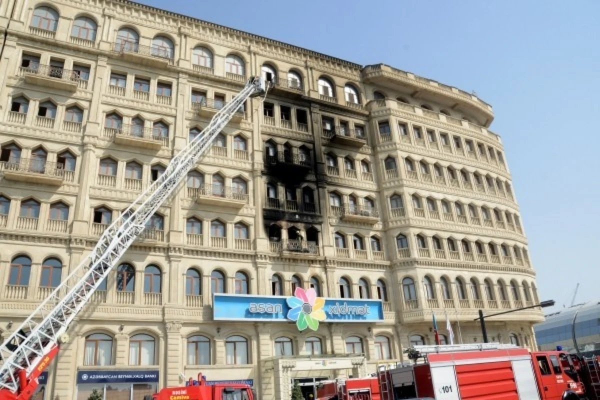 Bakıda məşhur ticarət mərkəzində yanğın