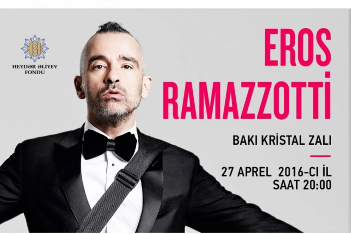 Ramazzotti aprelin 27-də Bakıda konsert verəcək