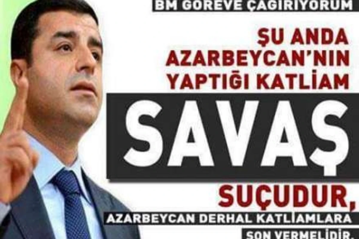 Dəmirtaş separatçı ermənilərin mövqeyini dəstəklədi