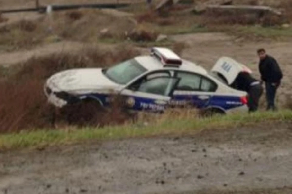 Yol polisi rəisi sürət həddini aşdı qəza törətdi