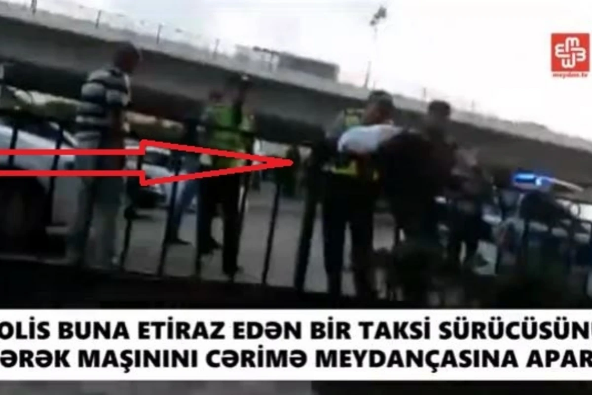 Bakıda daha bir polis-sürücü qarşıdurması: Ə, qoyma getsin! (VİDEO)