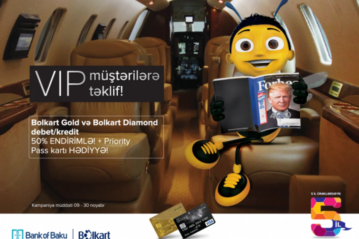 Bolkart Gold və Bolkart Dimond 50% ENDİRİMLƏ + Priority Pass kartı HƏDİYYƏ!