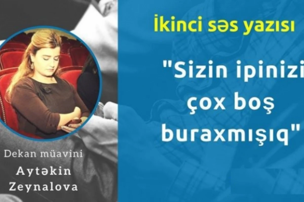 Dekan müavinin tələbələri hədələdi: Sizin ipinizi çox boş buraxmışıq - SƏS YAZISI