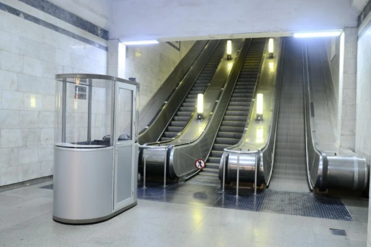 Həzi Aslanov metro stansiyasında təmir