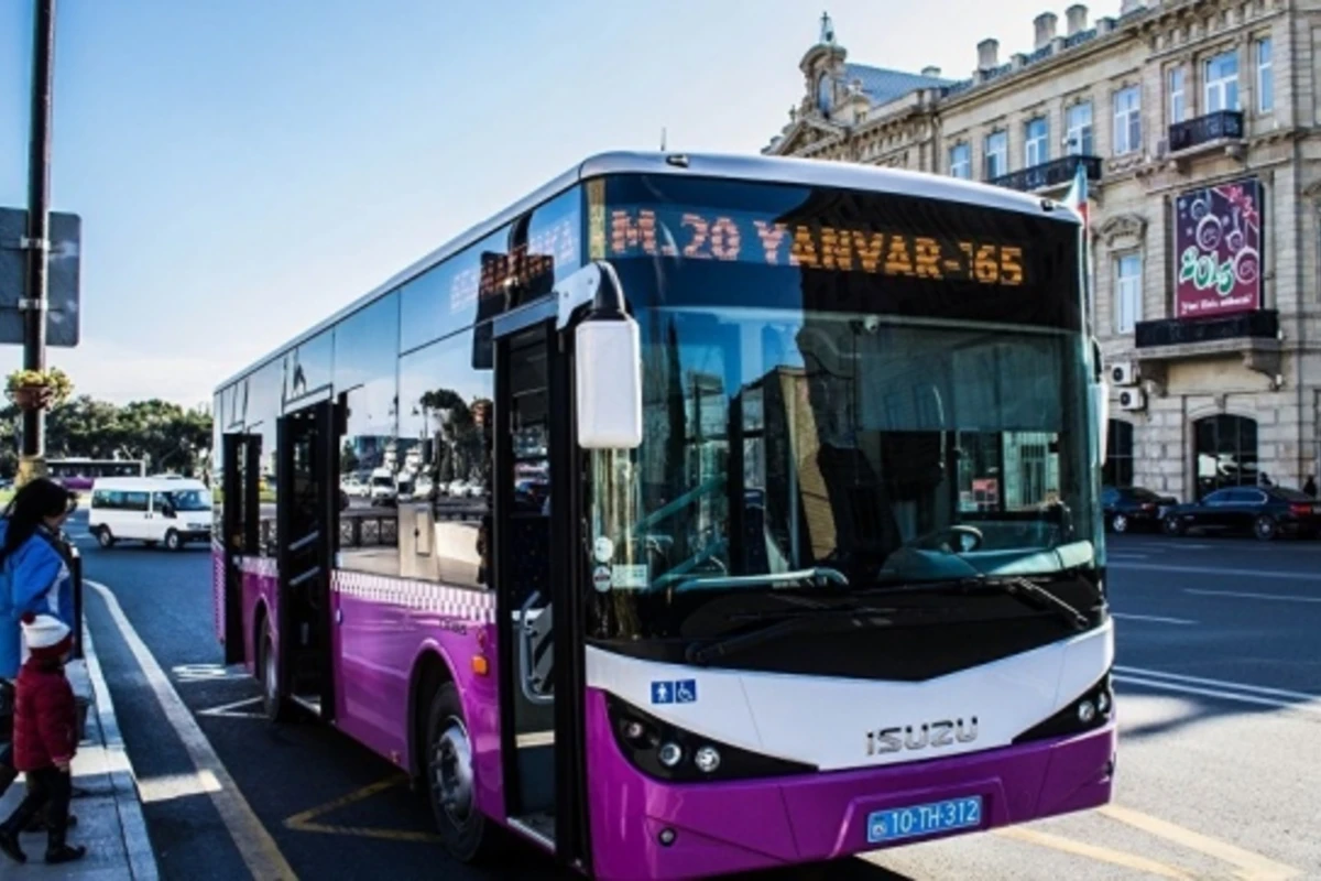 Bakıda bir gündə 14 avtobusun marşrut xətti dəyişdirildi - XƏRİTƏ