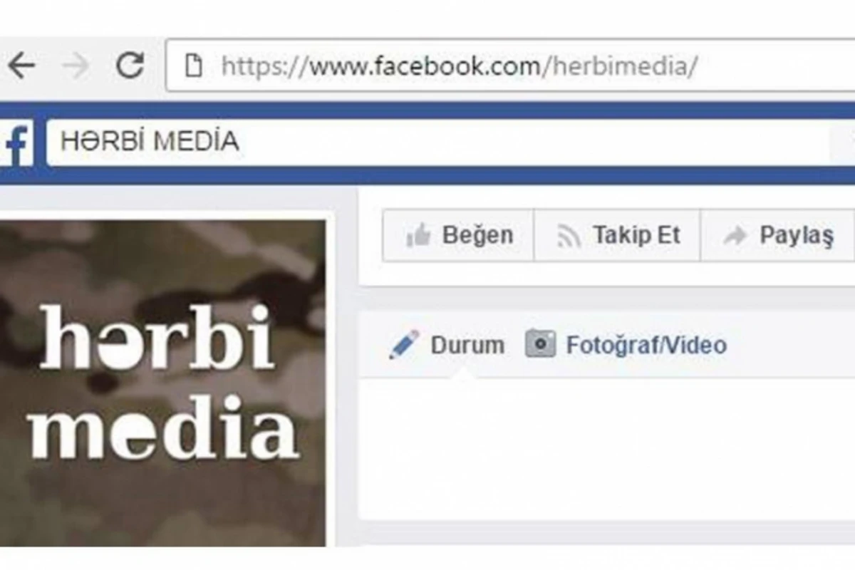 Ermənilər Facebook-da Azərbaycan dilində hərbi səhifə yaratdılar