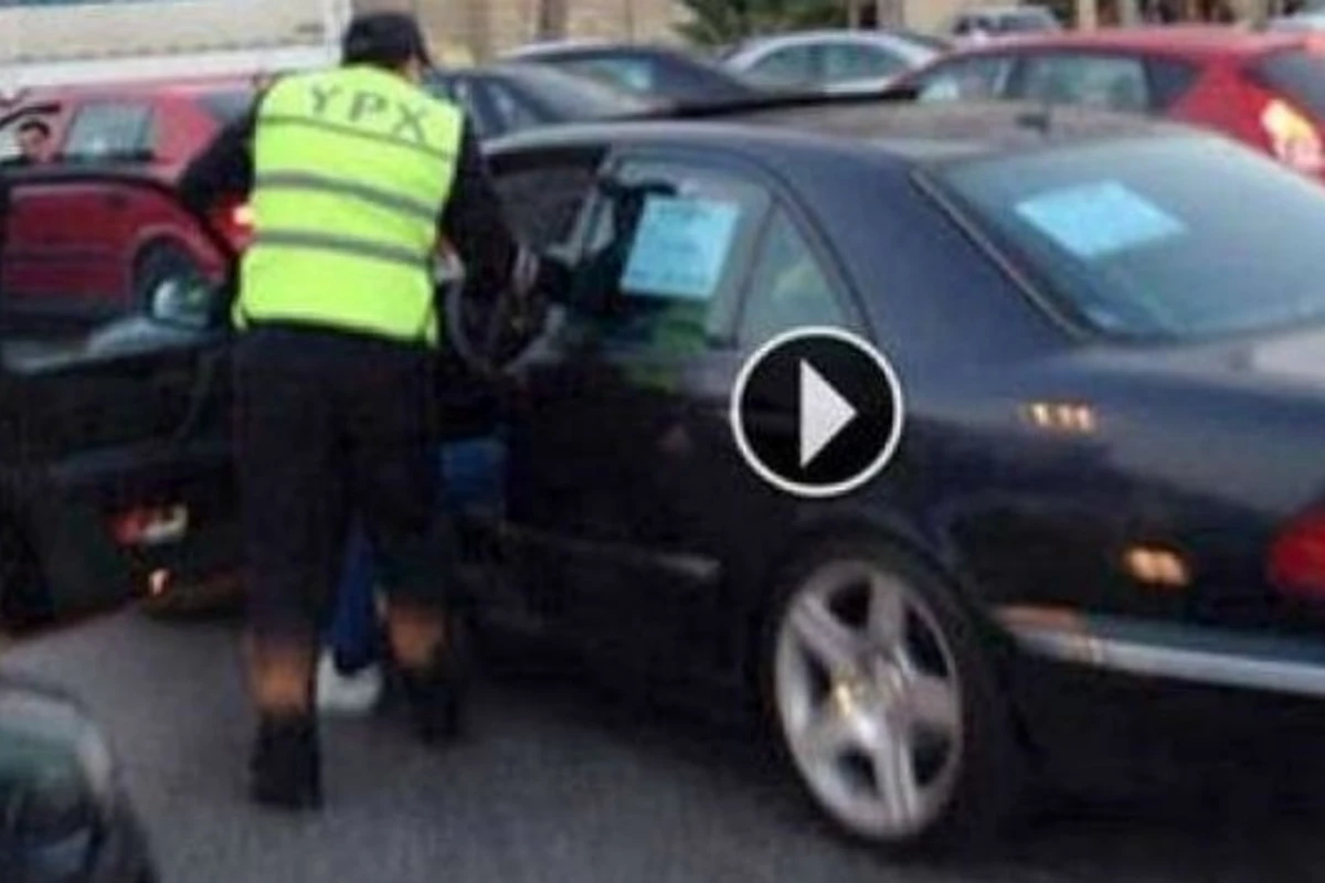 Sürücü yol polisinə tabe olmadı:  Siz kimsiz mənə əmr verirsiz?(VİDEO)