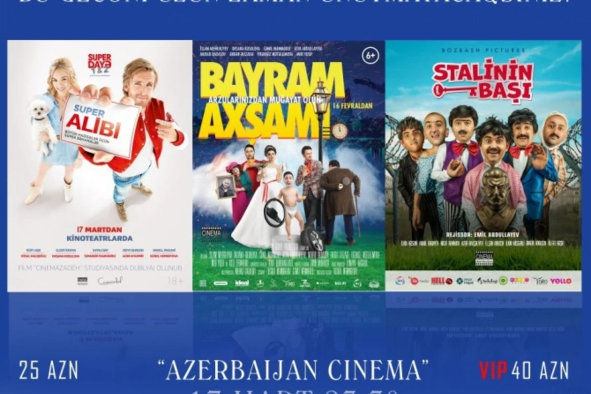 “CinemaPlus” kinoteatrında Unudulmaz Ulduzlu Gecə