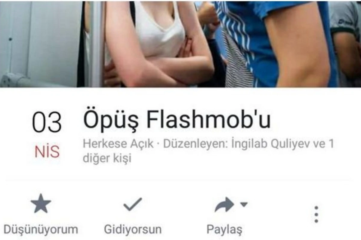 Bakıda öpüş flashmobu keçiriləcək- Tarix