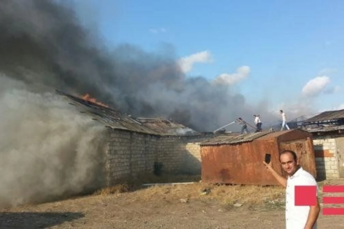 Cəlilabadda İran bazarı yandı - VİDEO/FOTO