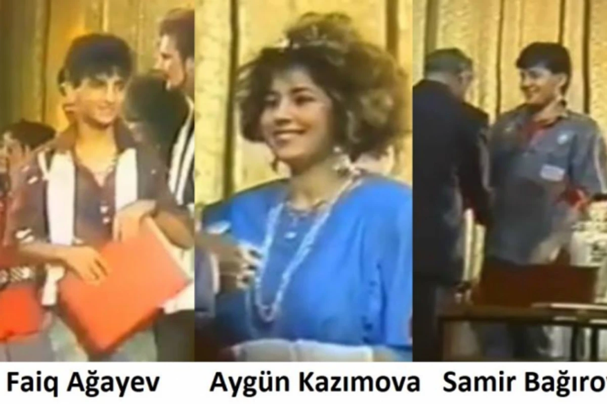 Faiq Ağayev, Aygün Kazımova və Samir Bağırovun 29 il əvvəlki görüntüləri yayıldı (VİDEO)