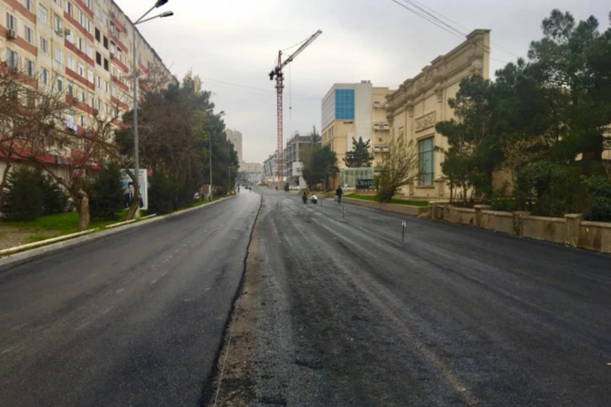 Bakıda təmirə dayanan yolda sabah hərəkət bərpa olunacaq (FOTO)