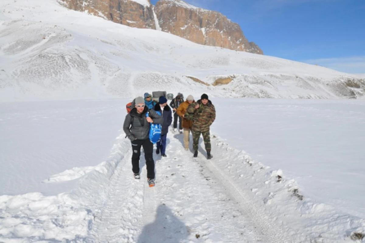 Xarici mütəxəssislər alpinistlərin itkin düşdüyü ərazidə - VİDEO/FOTO