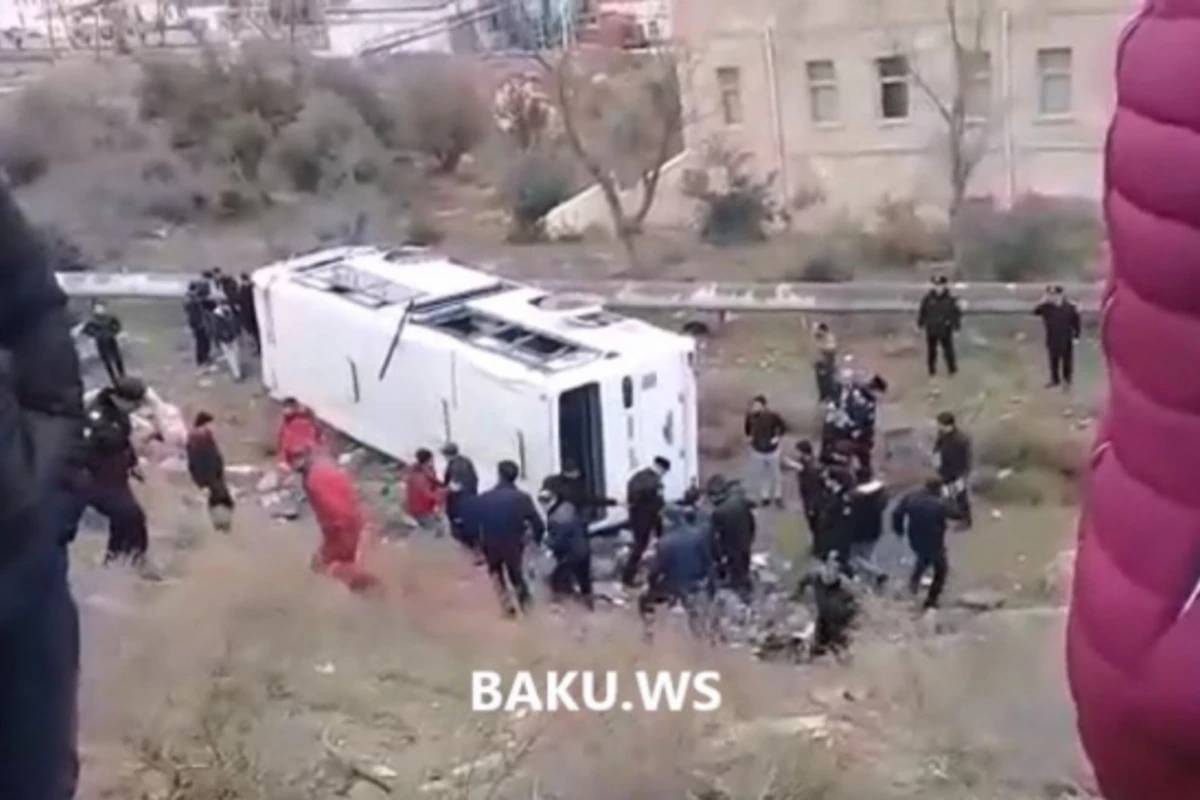 Bakıda ağır qəza törədən avtobus sürücüsü tutulub