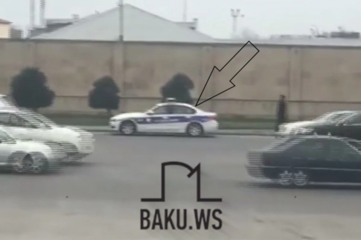 Bakıda yol polisinin hərəkəti sürücünü özündən çıxardı (VİDEO)