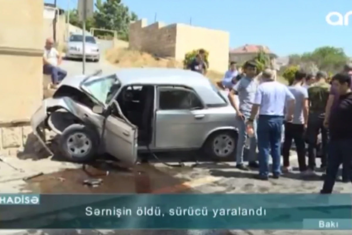 Yüksək sürət ölümə səbəb oldu – Bakıda DƏHŞƏTLİ QƏZA – VİDEO