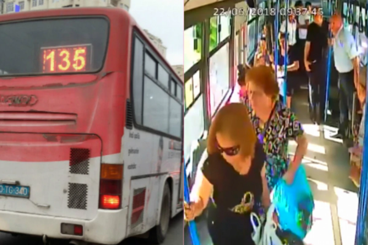 Bakıda “Shacman” avtobusa çırpıldı - qəza anı kamerada (VİDEO)