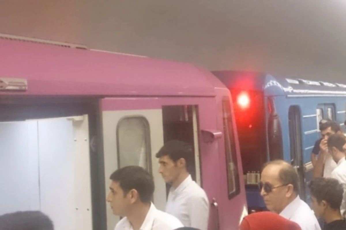 Bakı metrosunda gərgin anlar – qatarlardakı sərnişinlər boşaldıldı – FOTO