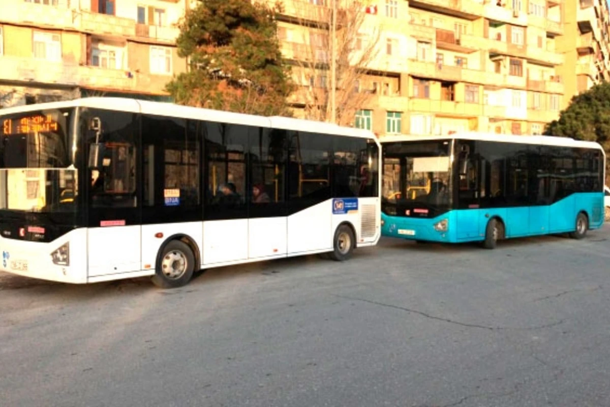 Bakıda 2 marşrut xəttində yeni avtobuslar istifadəyə verildi – FOTO