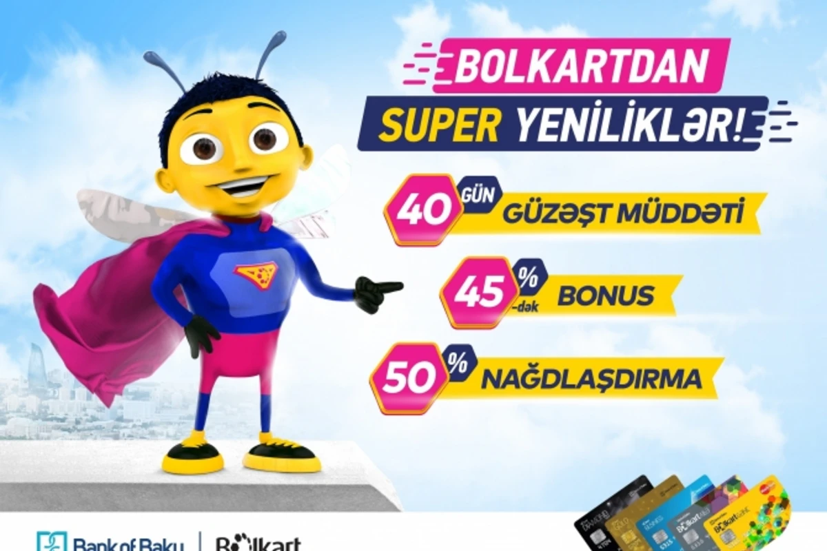 Bolkartdan SUPER YENİLİKLƏR: 40 gün GÜZƏŞT MÜDDƏTİ, 45%-dək BAL, 50% NAĞDLAŞDIRMA!