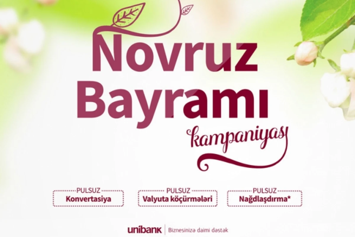 Unibankdan biznesə bayram hədiyyəsi: hesab aç, bank əməliyyatlarını pulsuz et!