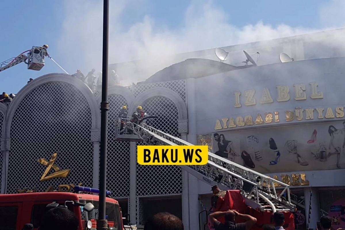 Bakıda mağazada baş verən yanğının səbəbi məlum oldu