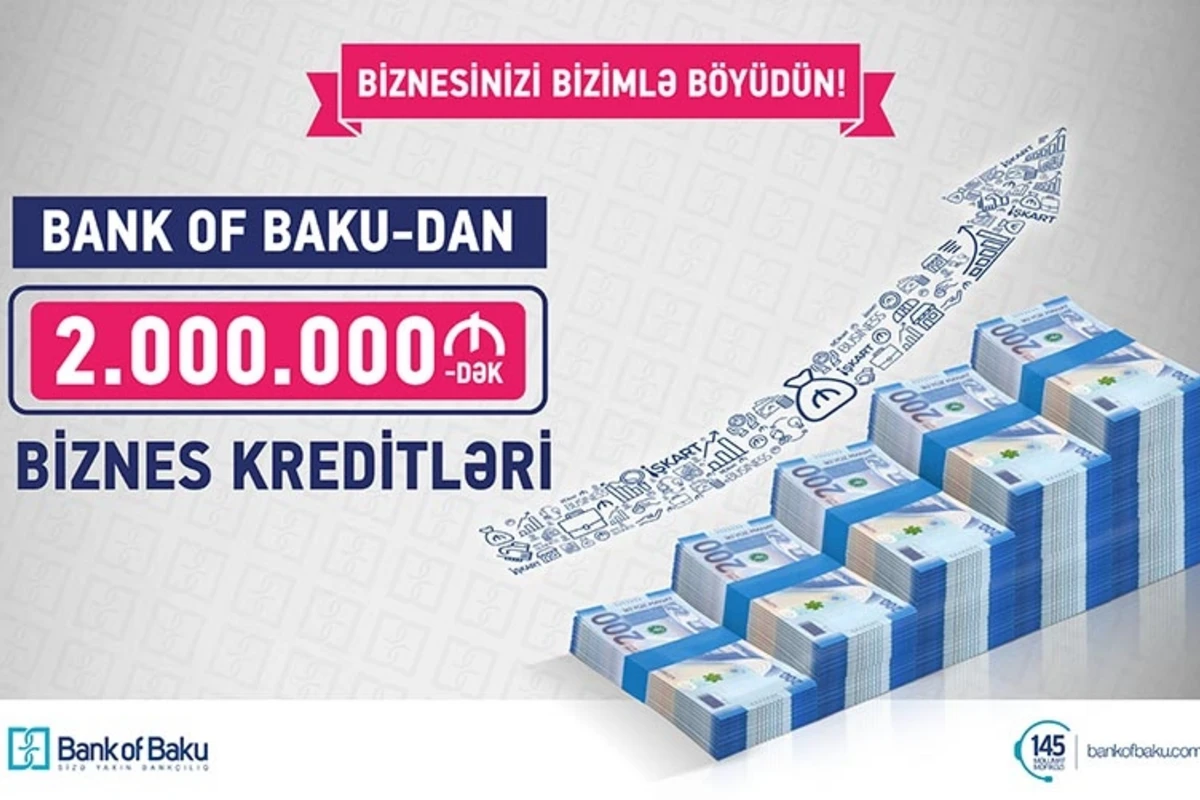 Bank of Baku-dan biznes kreditləri – 2.000.000 AZN-dək və KOMİSSİYASIZ!