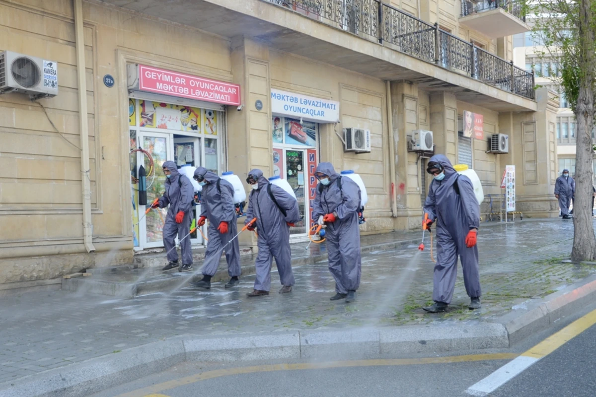 Bakı belə dezinfeksiya edildi - FOTO