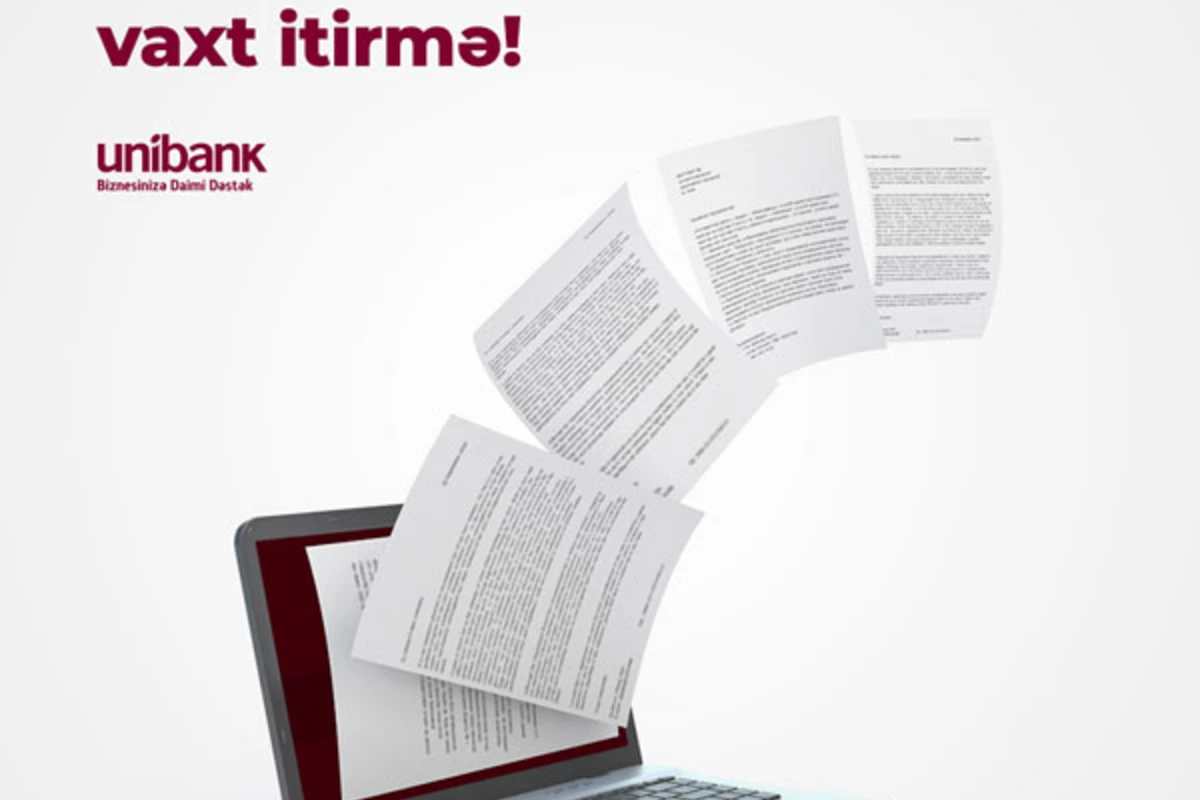 Unibank biznes sahiblərinə kredit xəttindən banka gəlmədən istifadə imkanı yaradıb