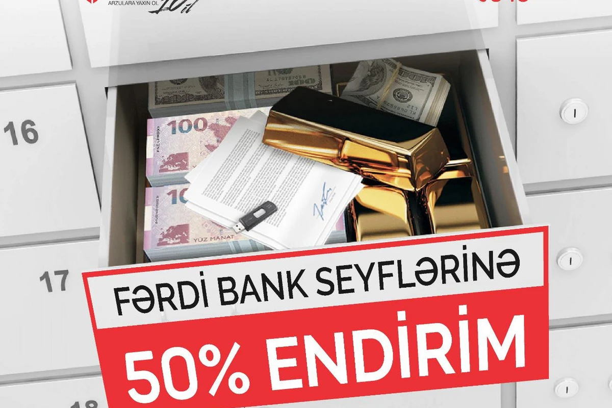 Bank BTB-nin 50% endirimli “Fərdi Bank Seyfləri”ndən yararlanmağa tələsin!