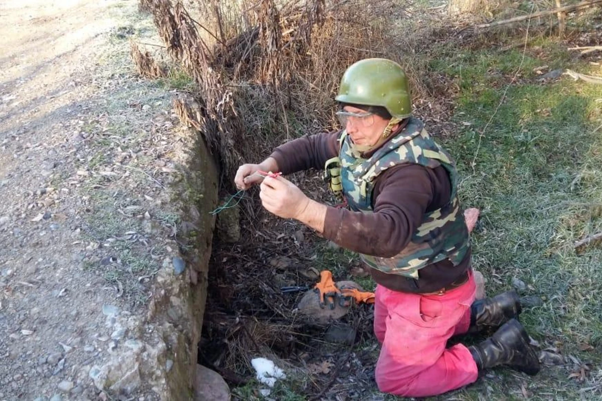 Zəngilanda 275 kq plastik partlayıcı maddə zərərsizləşdirilib - FOTO