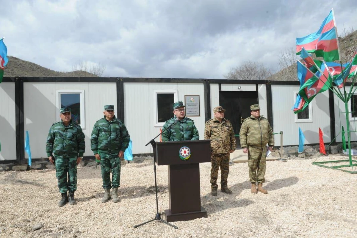 Ermənistanla dövlət sərhədində yeni hərbi hissə fəaliy­yə­tə başlayıb - FOTO