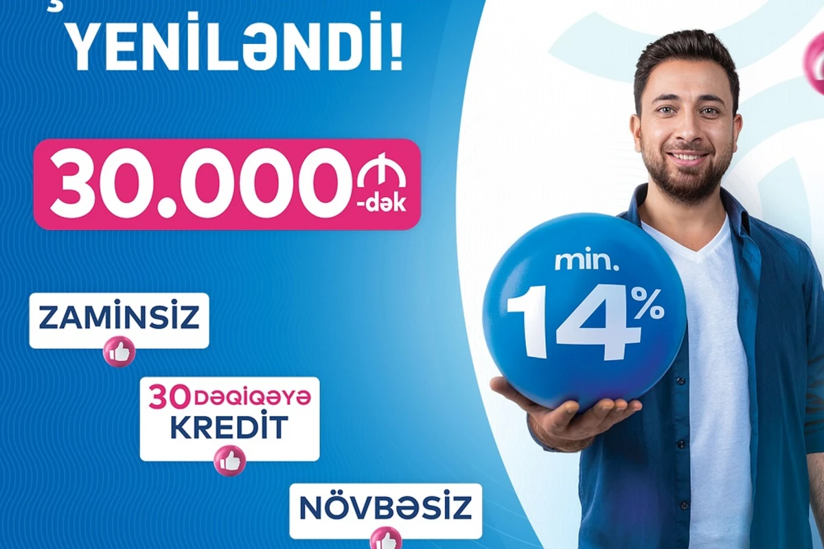 FAİZLƏR ENDİ, ŞƏRTLƏR DƏYİŞDİ: Bank of Baku-dan min.14% ilə 30.000 AZN-dək KREDİT!