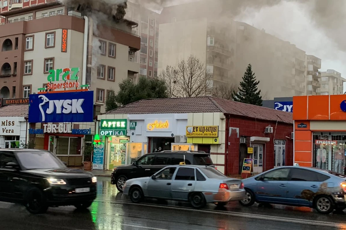 Qoç ət restoranındakı yanğında zəhərlənənlər olub - YENİLƏNİB 1 - FOTO/VİDEO