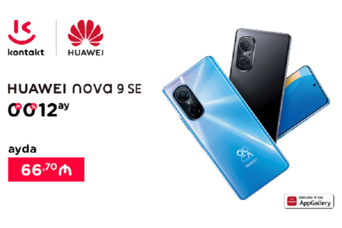 5 üstün özəllikli Huawei Nova 9 SE indi “Kontakt”da - XÜSUSİ ŞƏRTLƏRLƏ - VİDEO