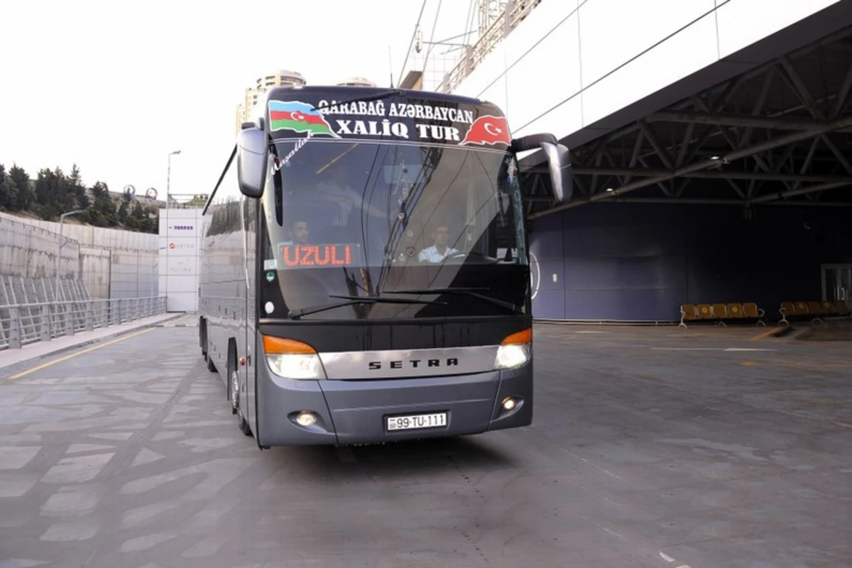 Bakıdan Füzuliyə yola düşən ilk sərnişin avtobusu mənzil başına çatıb - YENİLƏNİB - FOTO