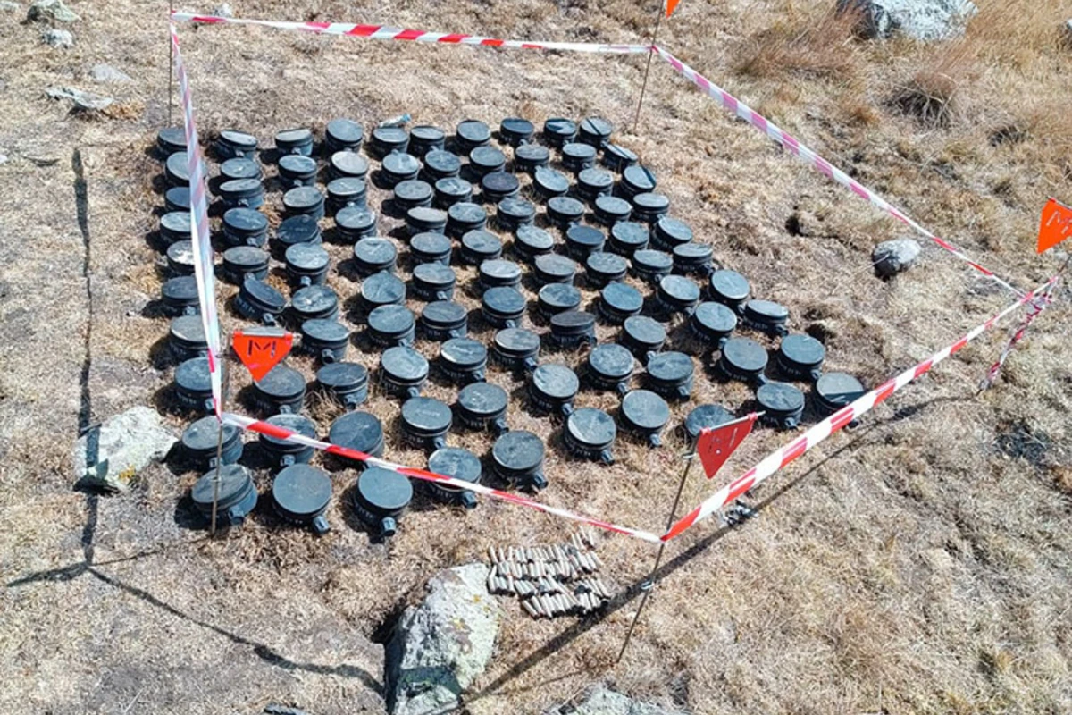 Laçın rayonu ərazisində erməni təxribatı zamanı basdırılan növbəti minalar zərərsizləşdirilib - FOTO