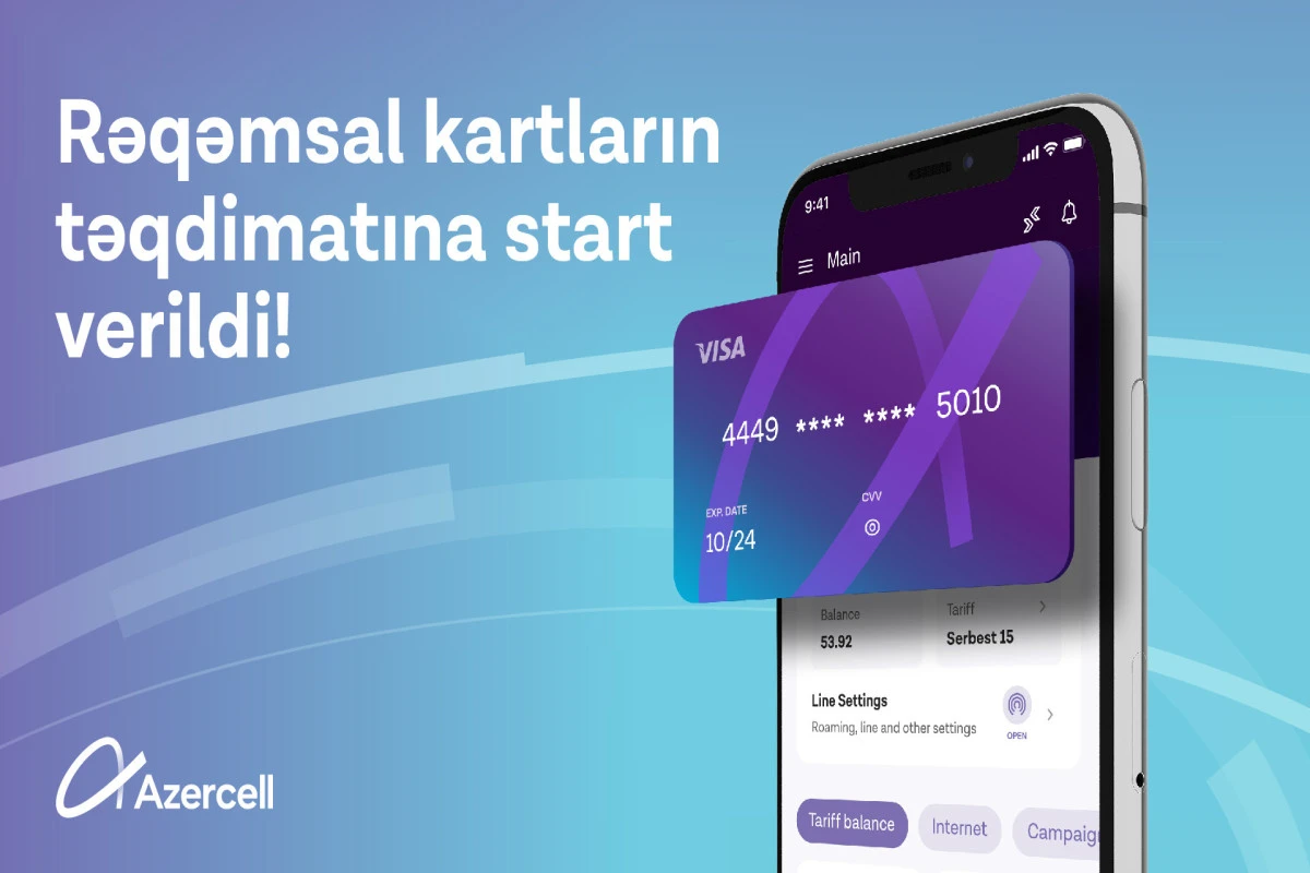 “Azercell” rəqəmsal kartının növbəli aktivasiyasına start verib