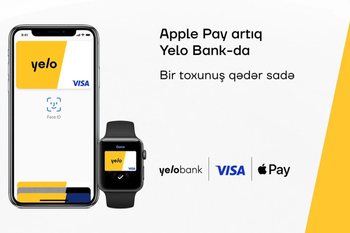 Apple Pay artıq Yelo Bankda!