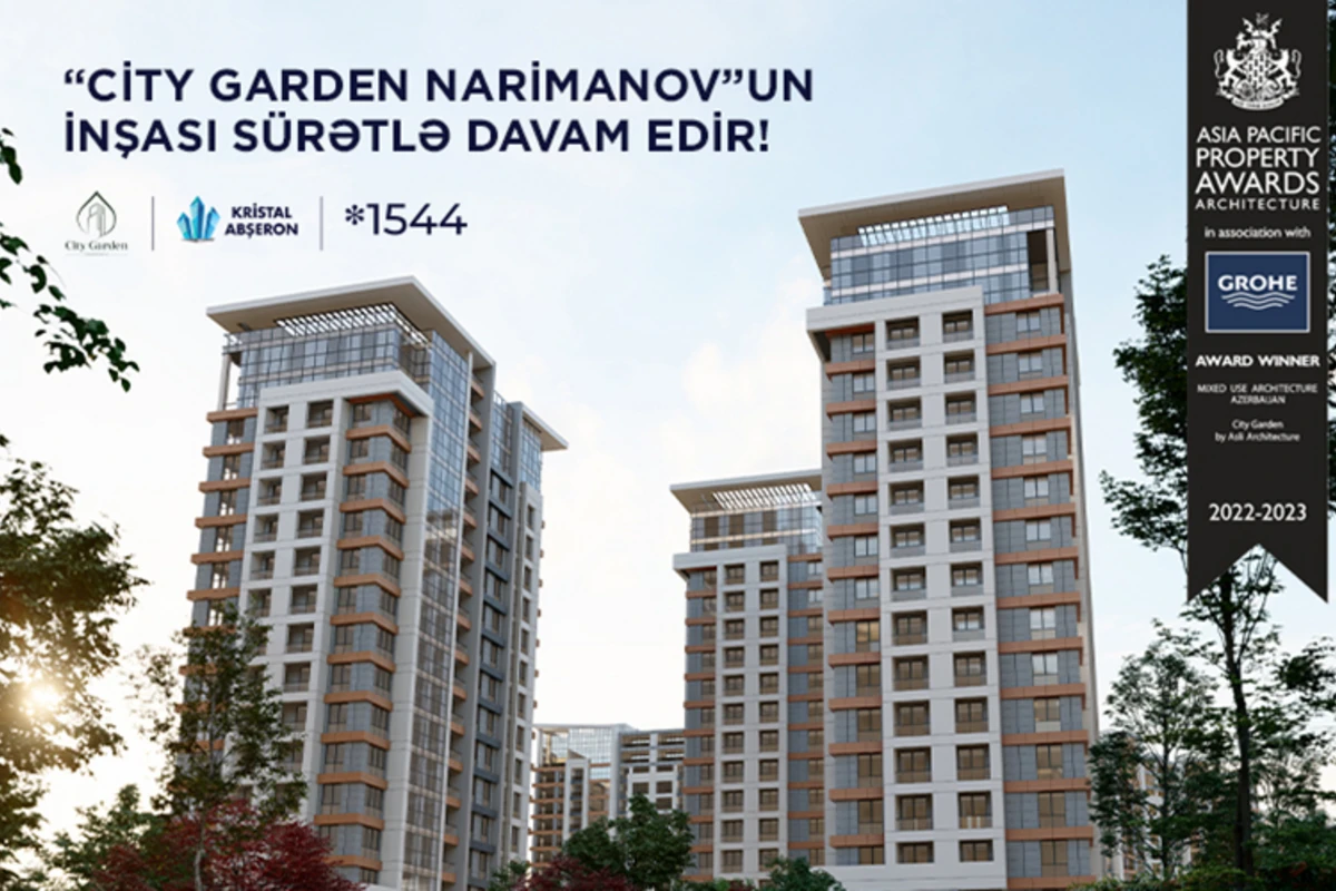 Meqa yaşayış kompleksi “City Garden Narimanov”un inşası sürətlə davam edir! - FOTO/VİDEO