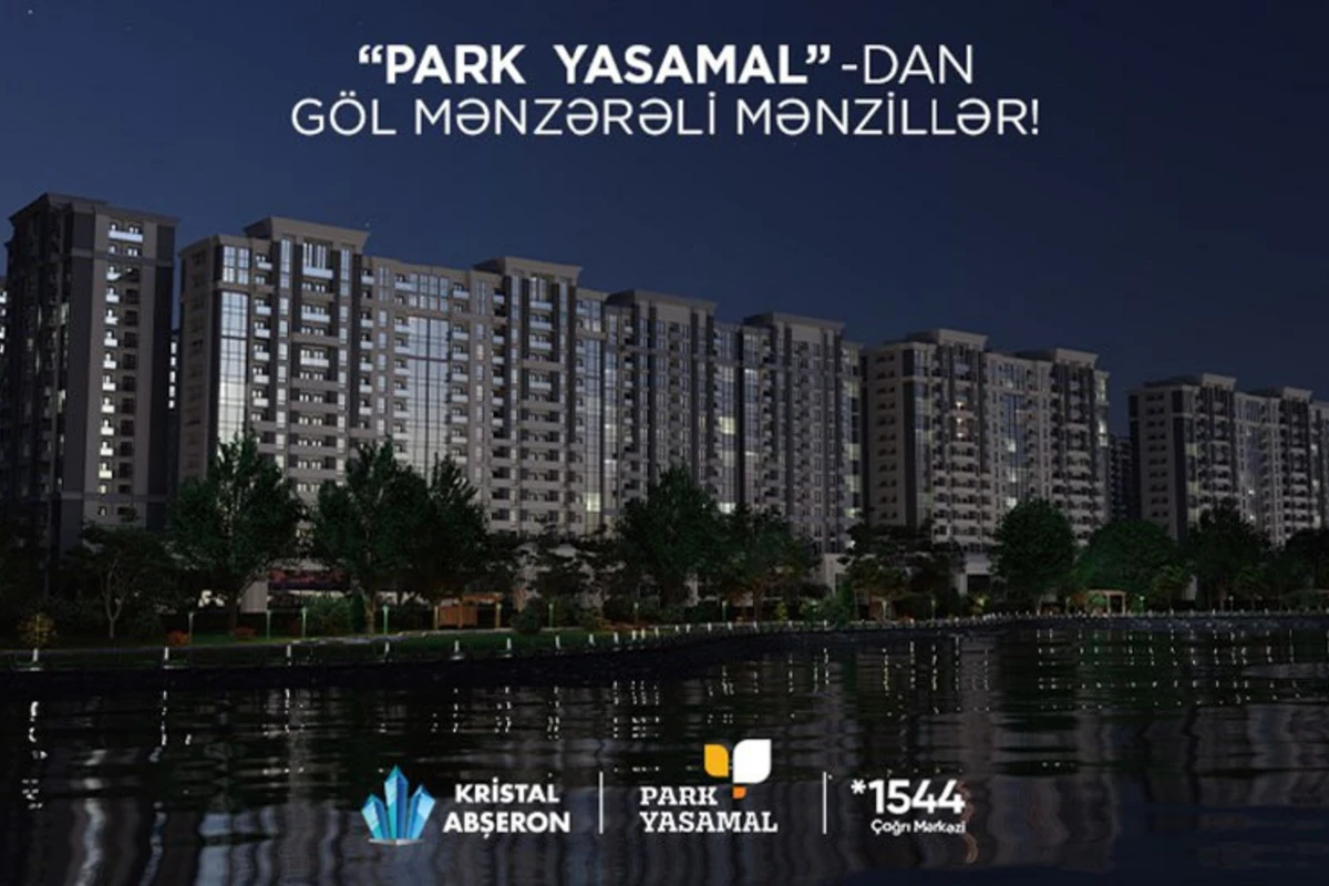 Park Yasamaldan göl mənzərəli mənzillər! - FOTO/VİDEO