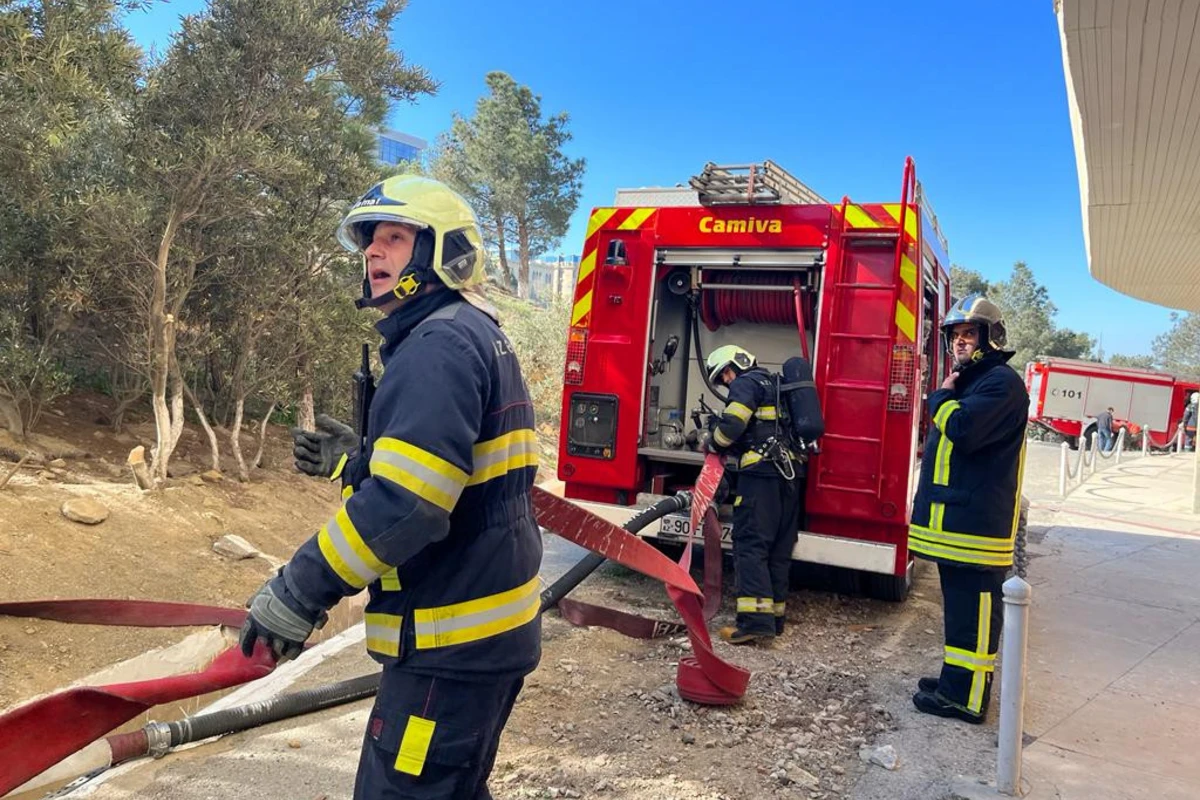 FHN Bakı Televiziya Qülləsinin ərazisində təlim keçirib - YENİLƏNİB - FOTO