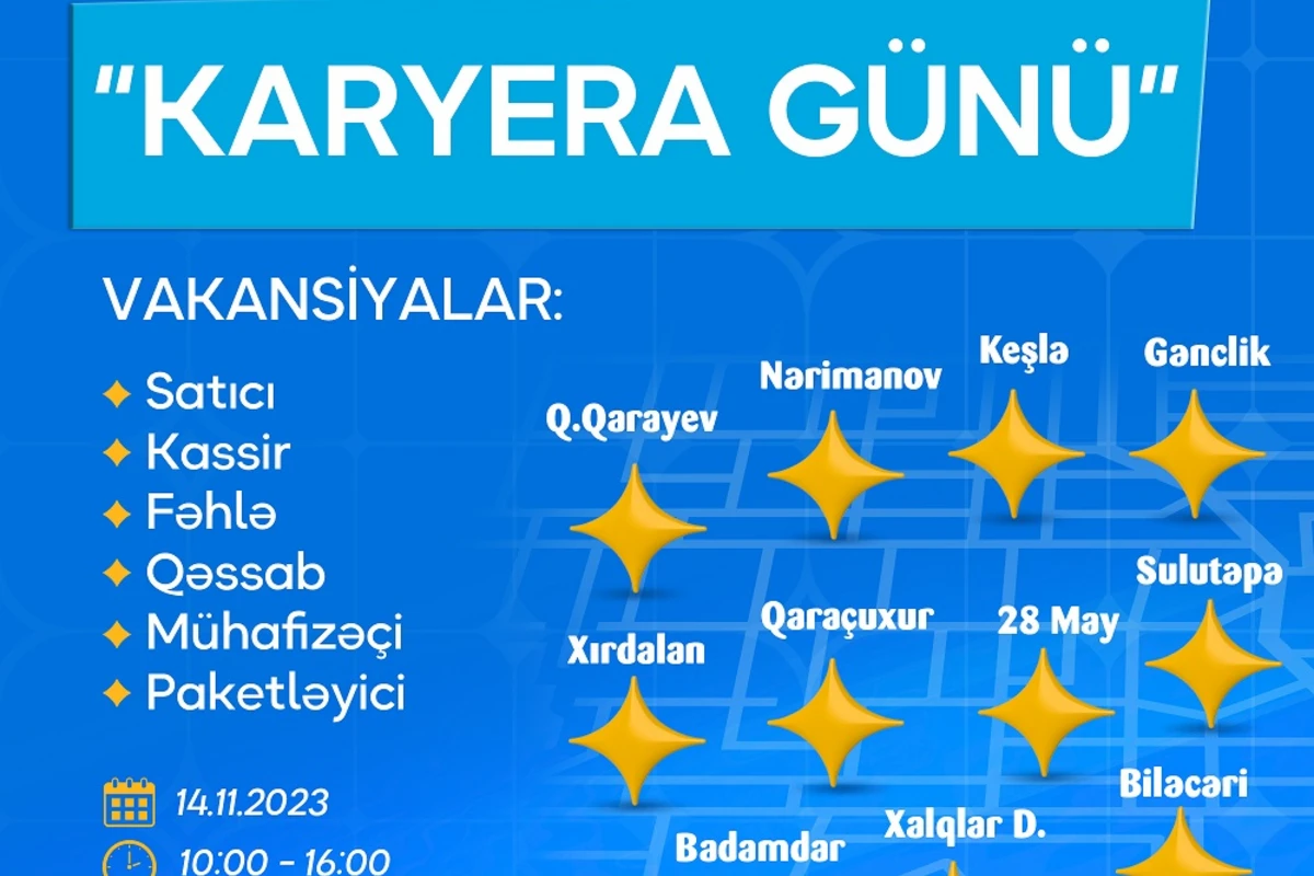 Yeni marketlər açılacaq - 500 işçi götürüləcək